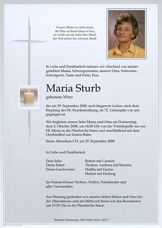 Maria Sturb - Parte