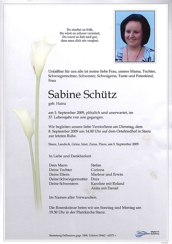 Sabine Schütz - Parte
