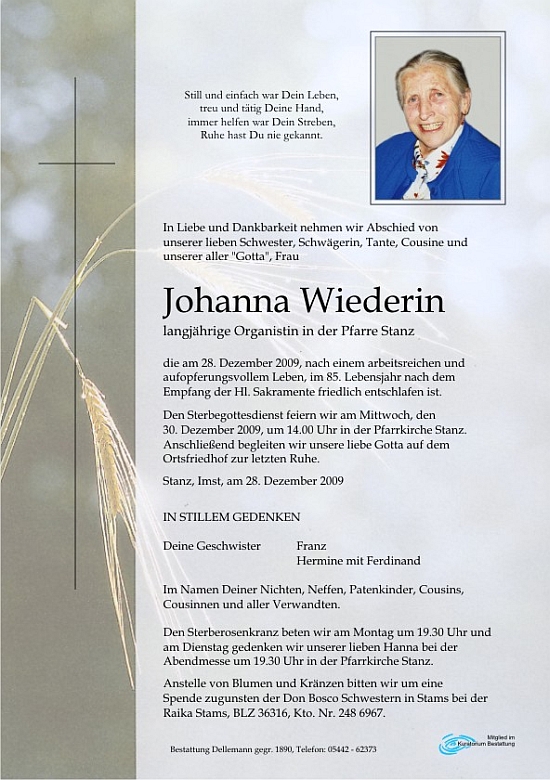 Parte Johanna Wiederin