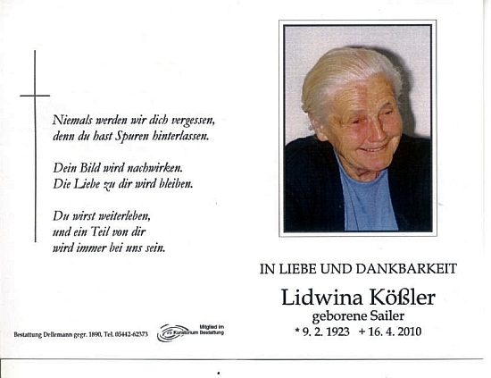 Lidwina Kössler