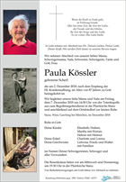 Foto für Paula Kössler im Alter von 87 Jahren verstorben