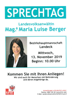 Foto für Sprechtag Landesvolksanwältin Mag. Maria Luise Berger